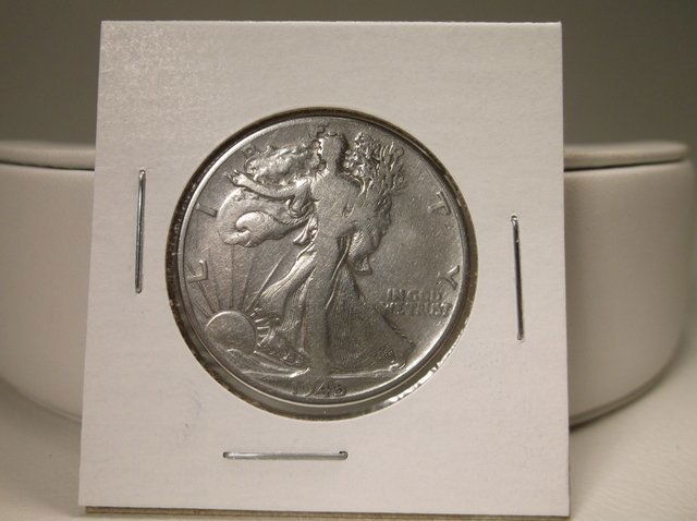 1945 US Silver Walking Liberty Half Dollar (1 of 1)