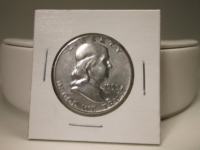 1959 D US Silver Franklin Half Dollar (1 of 1)