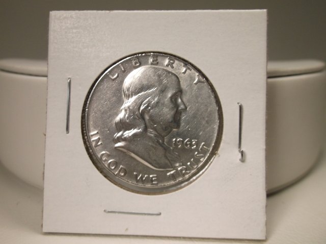 1963 D US Silver Franklin Half Dollar (1 of 1)