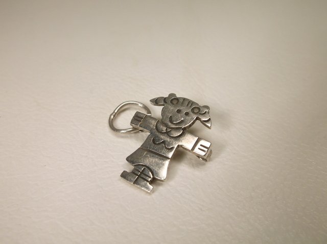 Nice Sterling Silver Girl Charm (1 of 1)