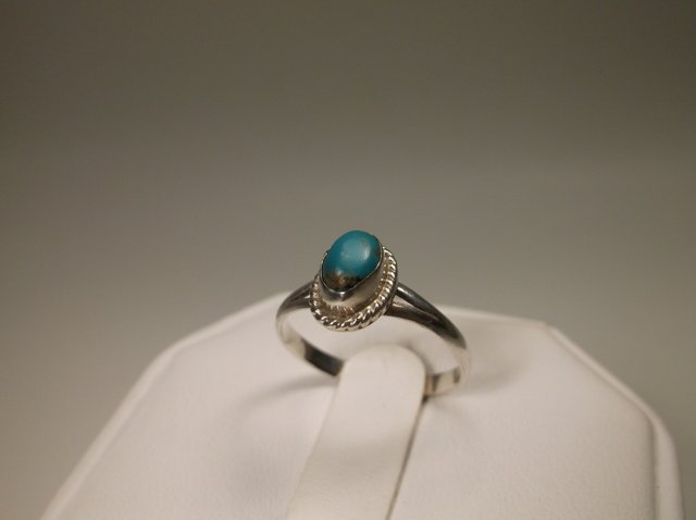 Nice Sterling Silver Navajo Turquoise Ring 7 (1 of 1)