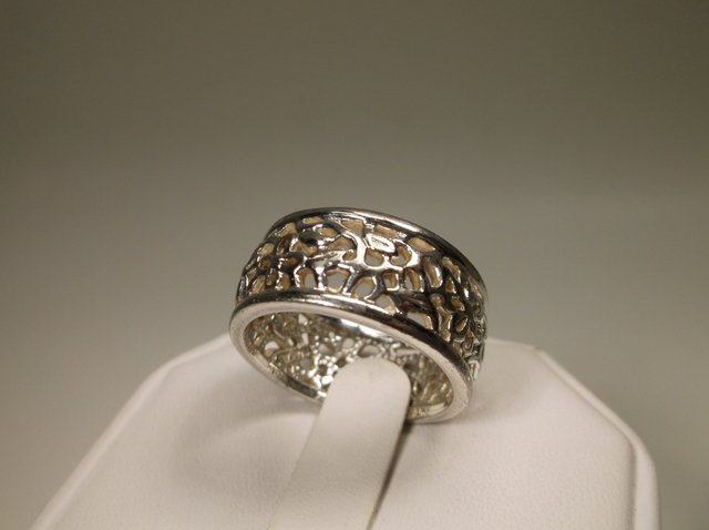 Nice Large Sterling Silver mens Ring 10 (1 of 1)