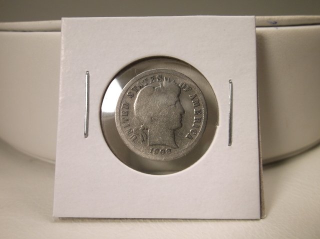 1908 US Silver Barber Dime (1 of 1)