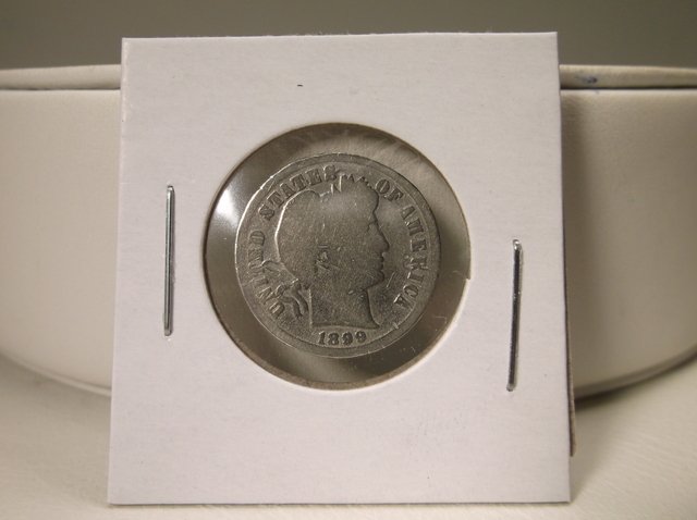 1899 US Silver Barber Dime (1 of 1)