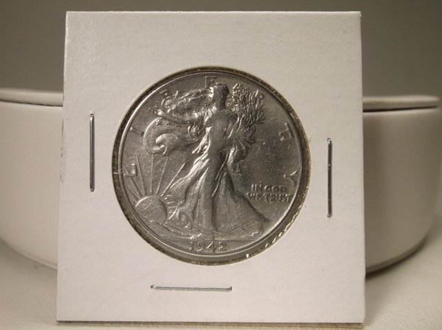 1942 US Silver Walking Liberty Half Dollar (1 of 1)