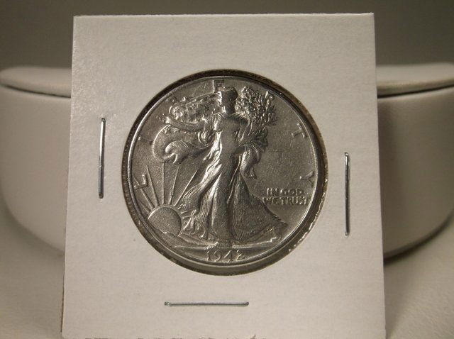 1942 US Silver Walking Liberty Half Dollar (1 of 1)