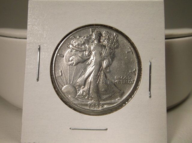1938 US Silver Walking Liberty Half Dollar (1 of 1)
