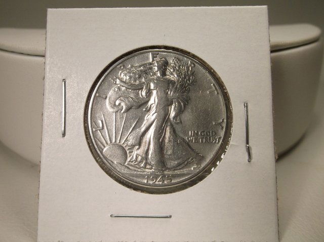 1945 US Silver Walking Liberty Half Dollar (1 of 1)