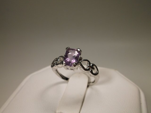 Sterling Silver Amethyst Cocktail Ring 6 Gorg (1 of 1)