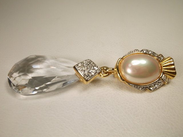 Beautiful Large Vintage Crystal Brooch (1 of 1)
