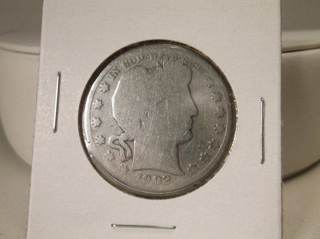 1902 US Silver Barber Half Dollar (1 of 1)