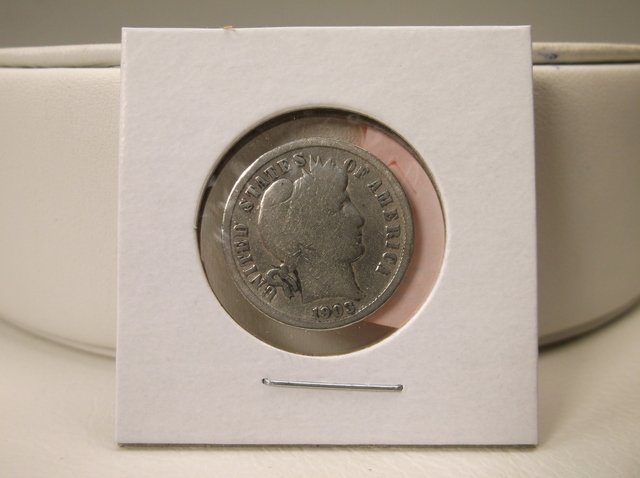 1903 US Silver Barber Dime (1 of 1)