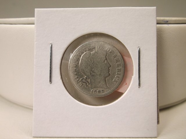 1902 US Silver Barber Dime (1 of 1)