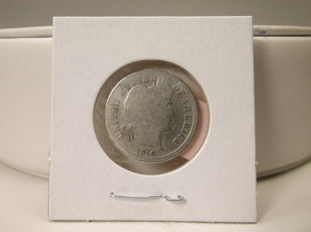 1910 US Silver Barber Dime (1 of 1)