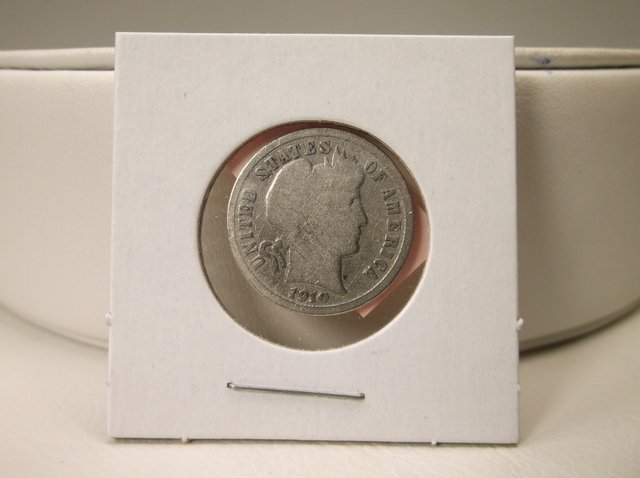 1910 US Silver Barber Dime (1 of 1)
