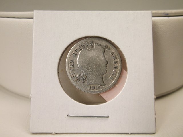 1911 US Silver Barber Dime (1 of 1)