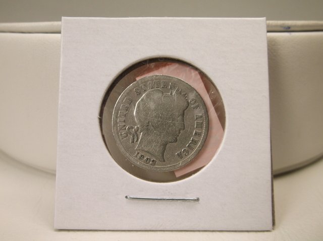 1902 US Silver Barber Dime (1 of 1)