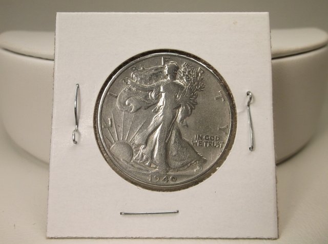 1940 US Silver Walking Liberty Half Dollar (1 of 1)