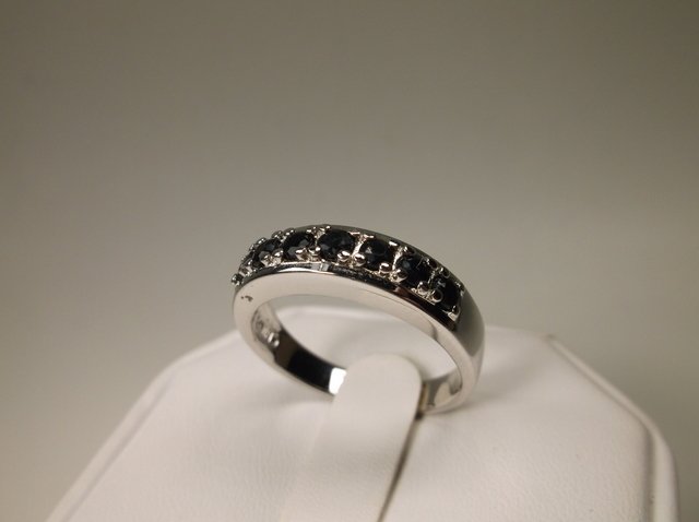 Gorgeous Sterling Silver Mens Sapphire Ring 10 (1 of 1)