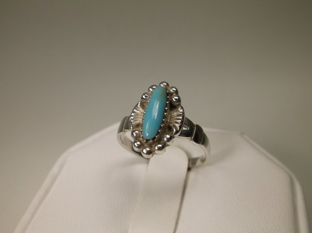 Beautiful Sterling Silver Turquoise Ring 7 (1 of 1)