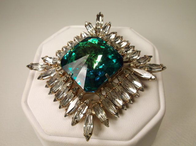 Stunning Antique Rhinestone Brooch (1 of 3)