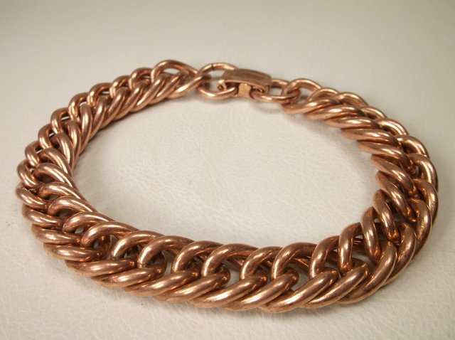 Gorgeous Heavy Solid Copper Bracelet (1 of 1)