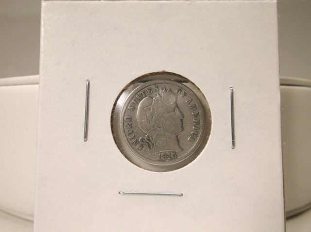 1915 US Silver barber Dime (1 of 1)