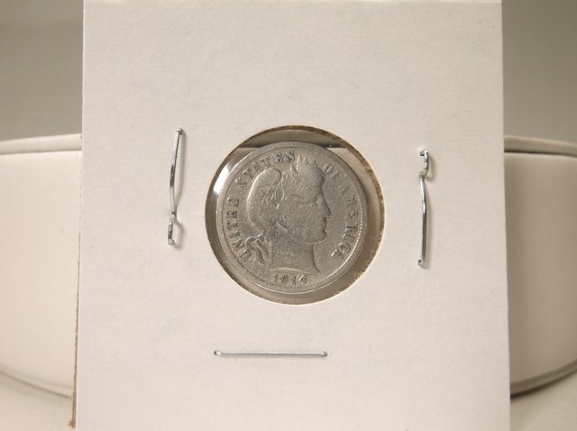 1914 US Silver Barber Dime (1 of 1)