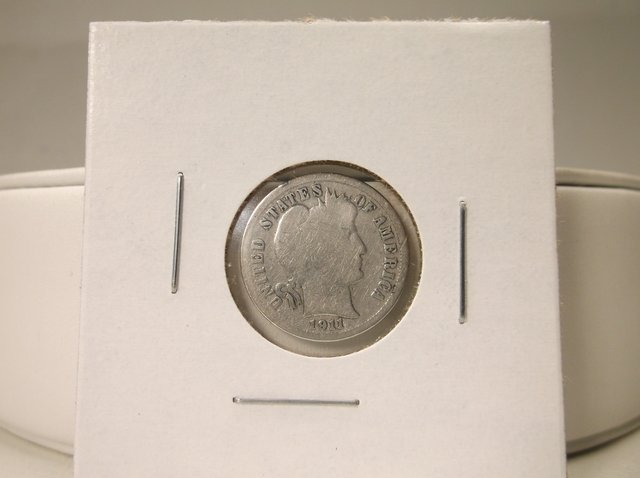 1911 US Silver Barber Dime (1 of 1)