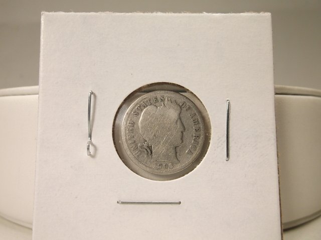 1906 US Silver Barber Dime (1 of 1)