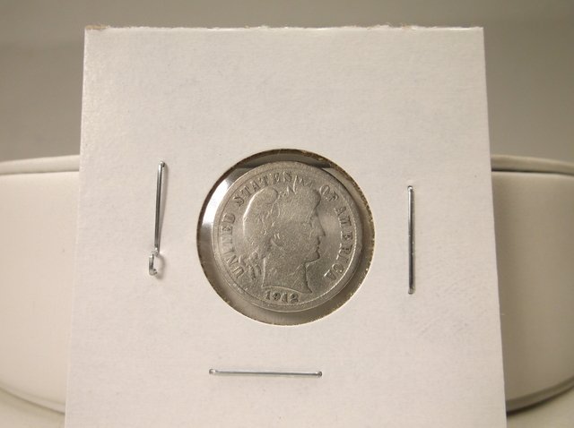 1912 US Silver Barber Dime (1 of 1)