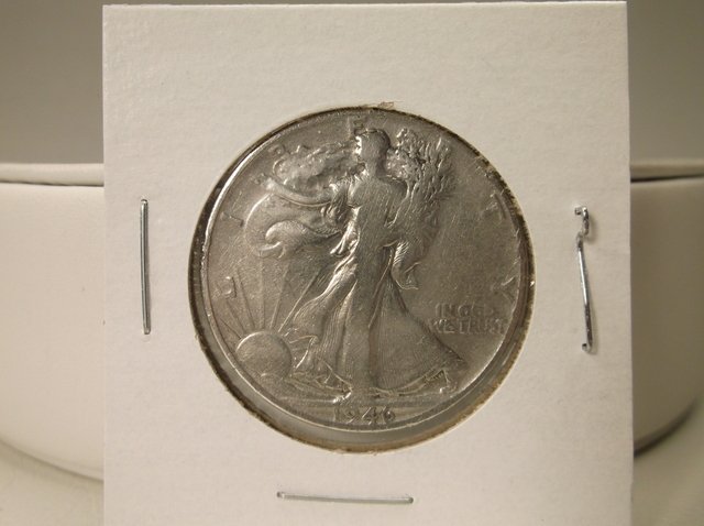 1946 US Silver Walking Liberty Half Dollar (1 of 1)