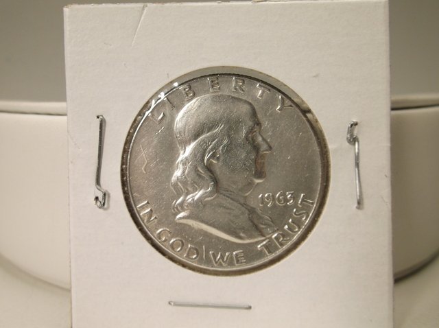 1963 US Silver Franklin Half Dollar (1 of 1)