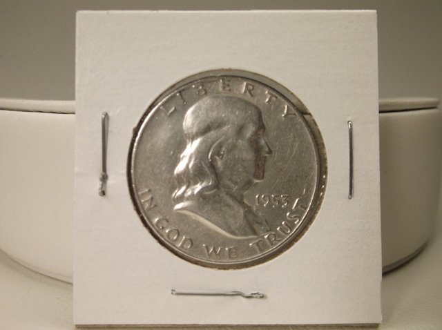 1953 D US Silver Franklin Half Dollar (1 of 1)