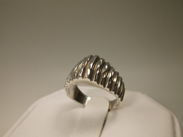 Nice Heavy Sterling Silver Design Ring 6.5 (1 of 1)