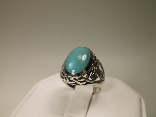 Beautiful Sterling Silver Turquoise Ring 7 (1 of 1)