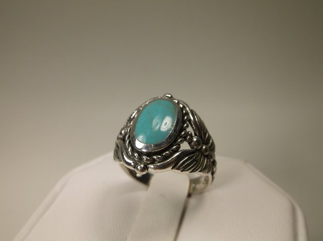 Gorgeous Sterling Silver Turquoise Dragonfly Ring 7 (1 of 2)