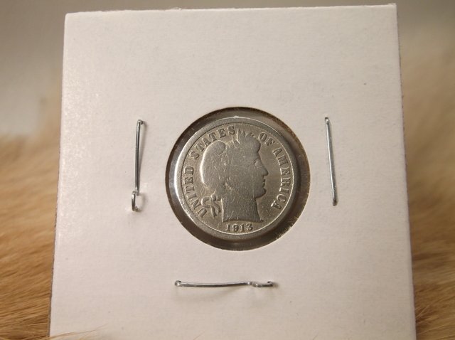 1913 US Silver Barber Dime (1 of 1)