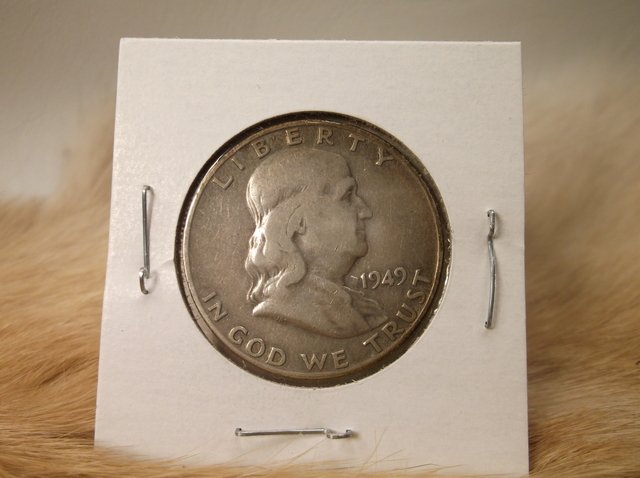 1949 D US Silver Franklin Half Dollar (1 of 1)