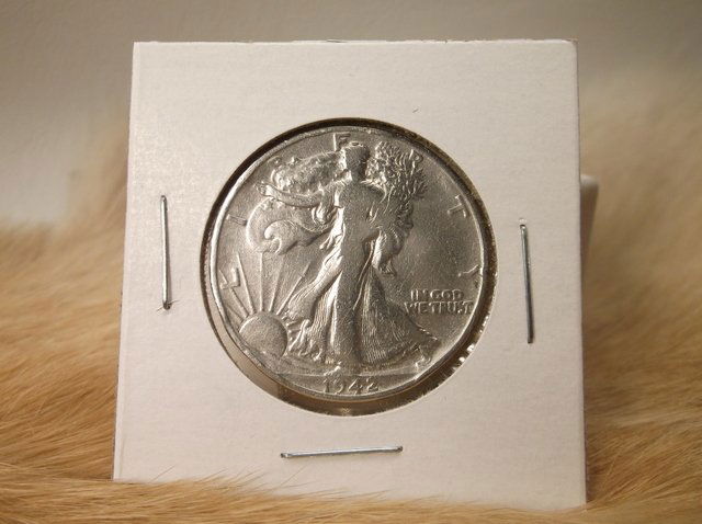 1942 US Silver Walking Liberty Half Dollar (1 of 1)