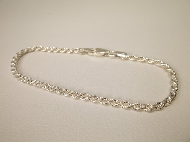 Beautiful Thick Sterling Silver Bracelet (1 of 1)