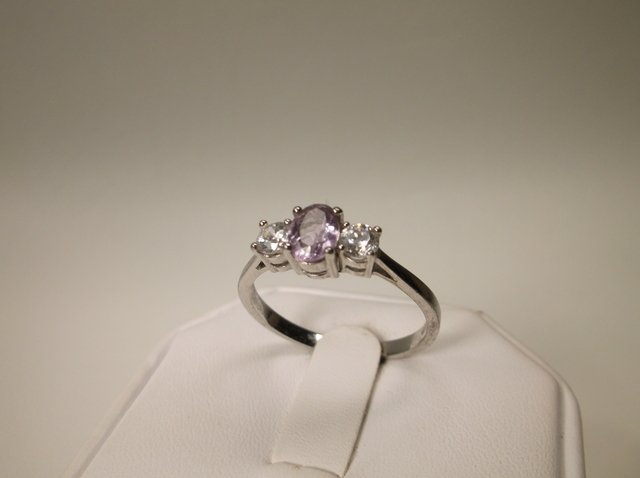 Beautiful Sterling Silver Amethyst Ring 11 (1 of 1)