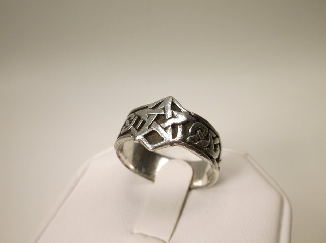 Large Sterling Silver mens Star Ring 11.5 (1 of 1)