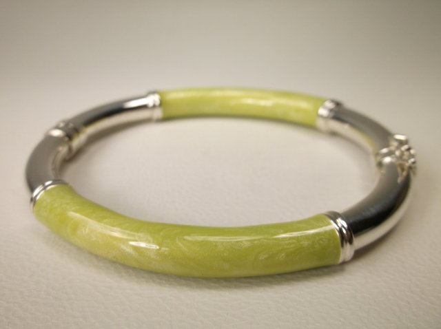 Gorgeous Sterling Silver Enameled Bracelet Heavy (1 of 1)