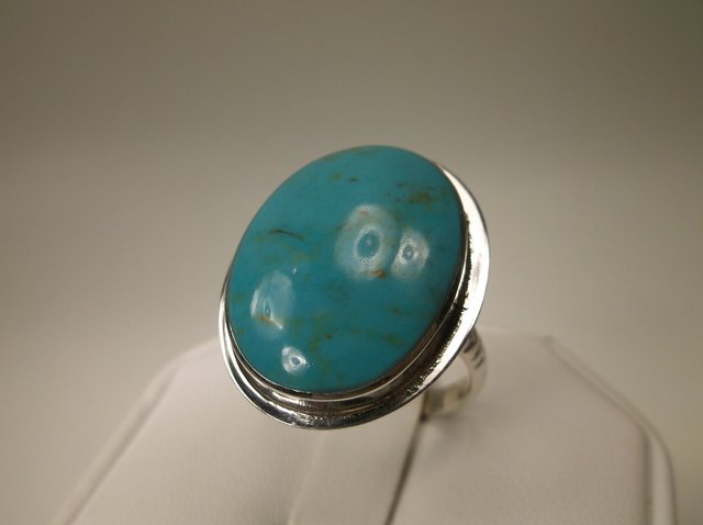 Beautiful Huge Sterling Silver Turquoise Mens Ring 10 (1 of 1)