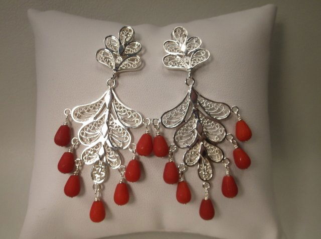 Stunning Sterling Silver Drop Earrings (1 of 1)