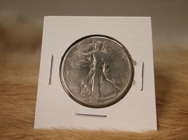 1936 US Silver Walking Liberty Half Dollar (1 of 1)