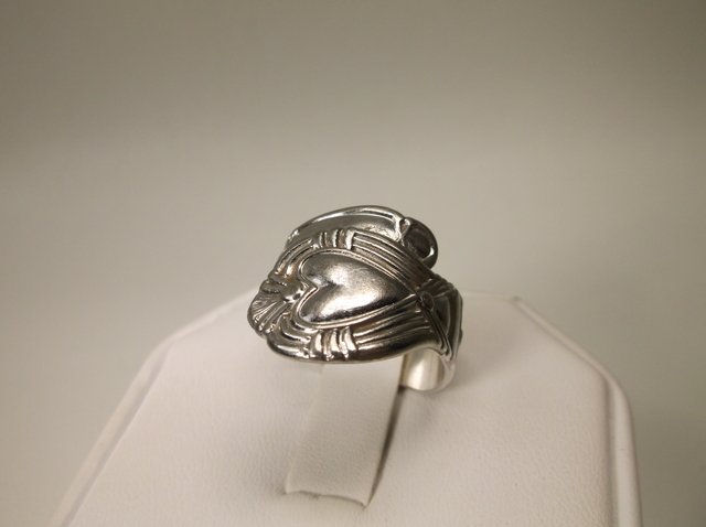 Antique Sterling Silver Spoon Ring 8