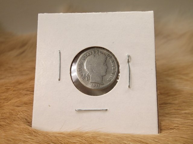 1911 D US Silver Barber Dime (1 of 1)