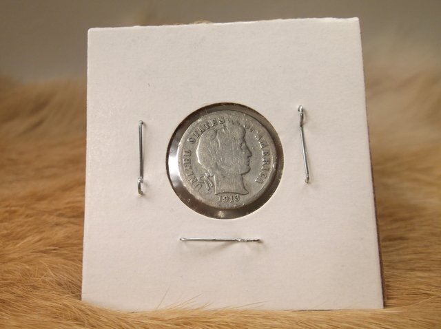 1913 US Silver Barber Dime (1 of 1)